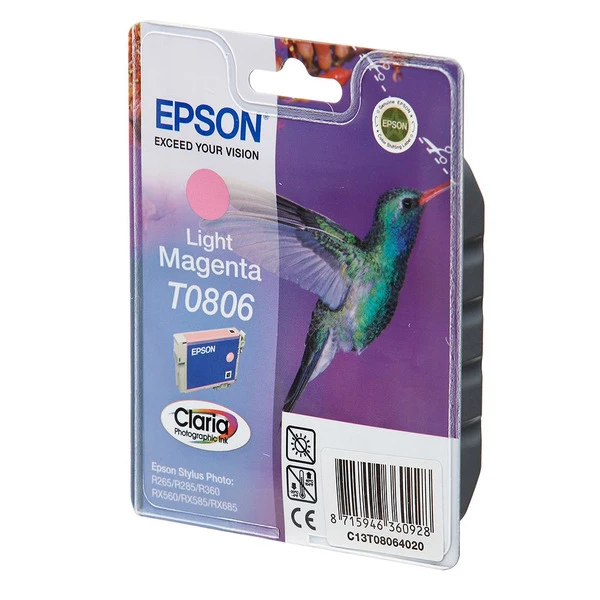 Картридж T080640 светло-пурпурный Epson (C13T08064010/C13T08064011)