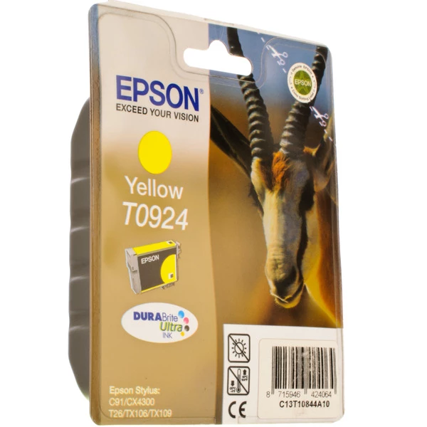 Картридж T09244A/T10844A желтый Epson (C13T10844A10) - Фото 1 