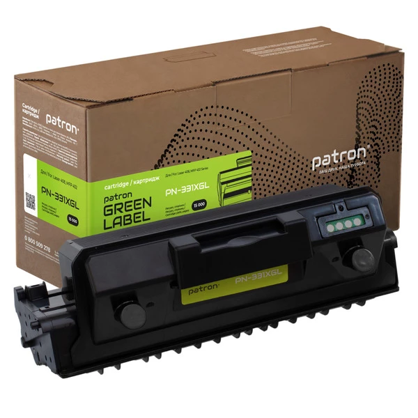 Тонер-картридж сумісний HP 331X (W1331X) Green Label Patron (PN-331XGL) - Фото 1 