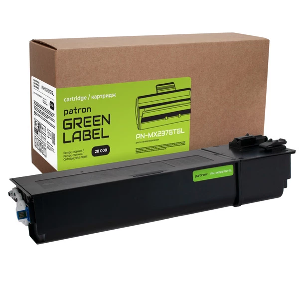 Тонер-картридж сумісний Sharp MX-237GT Green Label Patron (PN-MX237GTGL) - Фото 1 