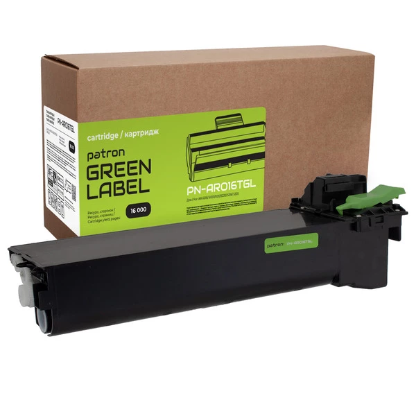 Тонер-картридж сумісний Sharp AR-016T Green Label Patron (PN-AR016TGL) - Фото 1 