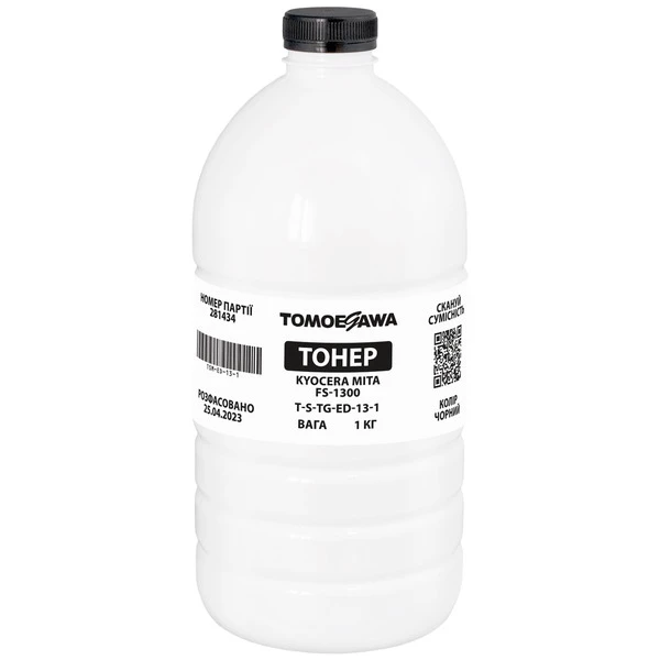 Тонер Kyocera Mita FS-1300 флакон, 1 кг Tomoegawa (TSM-ED-13-1)