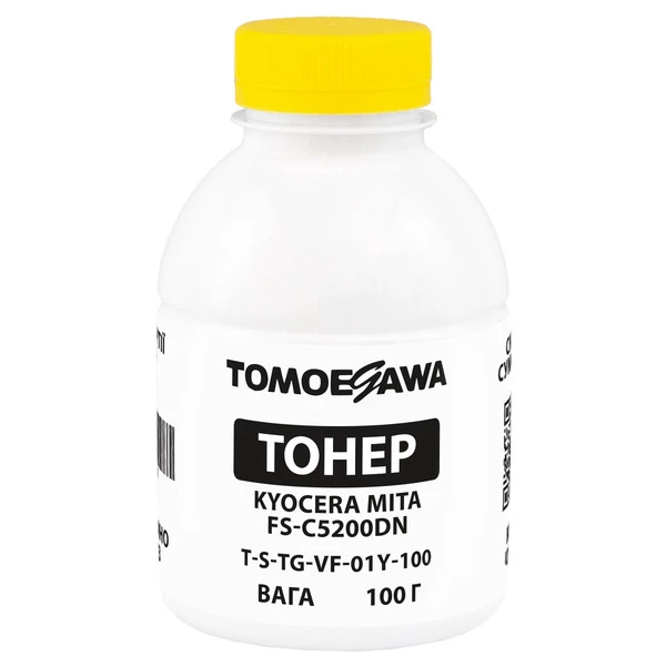 Тонер Kyocera Mita FS-C5200DN флакон, 100 г, желтый Tomoegawa (TSM-VF-01Y-100)