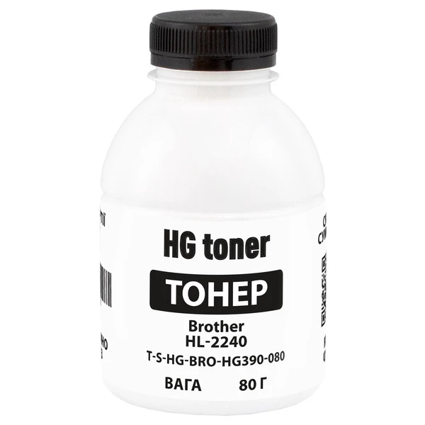 Тонер Brother HL-2240 флакон, 80 г HG toner (TSM-HG390-080)