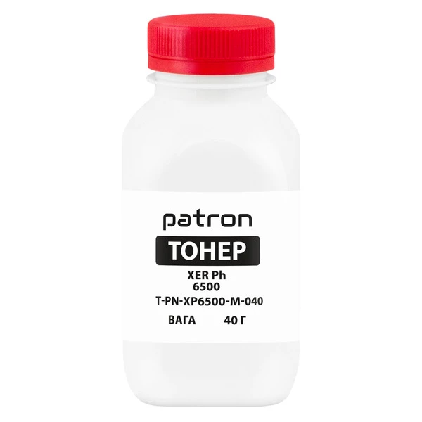 Тонер XER Ph 6500 флакон, 40 г, пурпурный Patron (PN-XP6500-M-040)