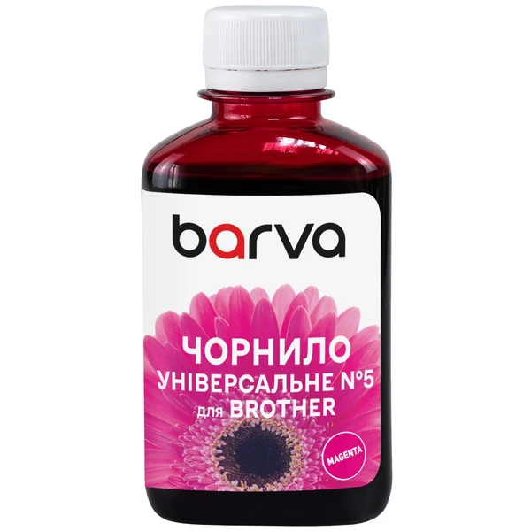 Чорнило для Brother універсальне №5 180 г, водорозчинне, пурпурове Barva (BU5-492) - Фото 1 