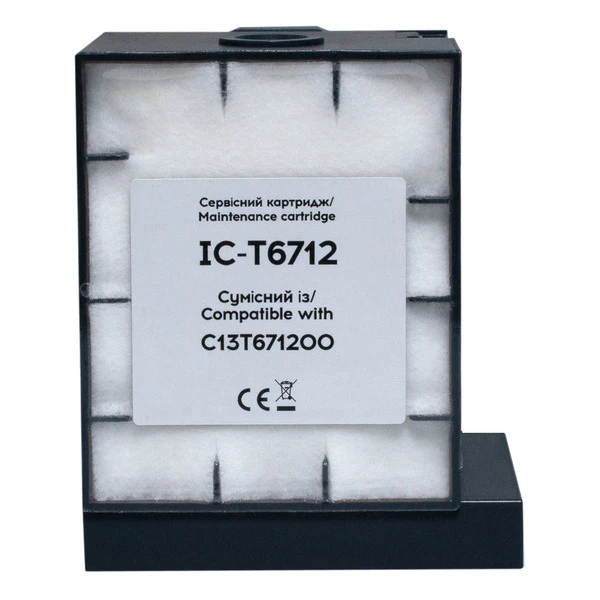 Контейнер (сумісний) для відпрацьованих чорнил Epson T6712/PXMB4 (C13T671200) з чіпом Barva (IC-T6712) - Фото 1 