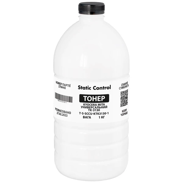 Тонер Kyocera Mita универсальный TK-3130 флакон, 1 кг SCC (TSM-KYTK3130-1)