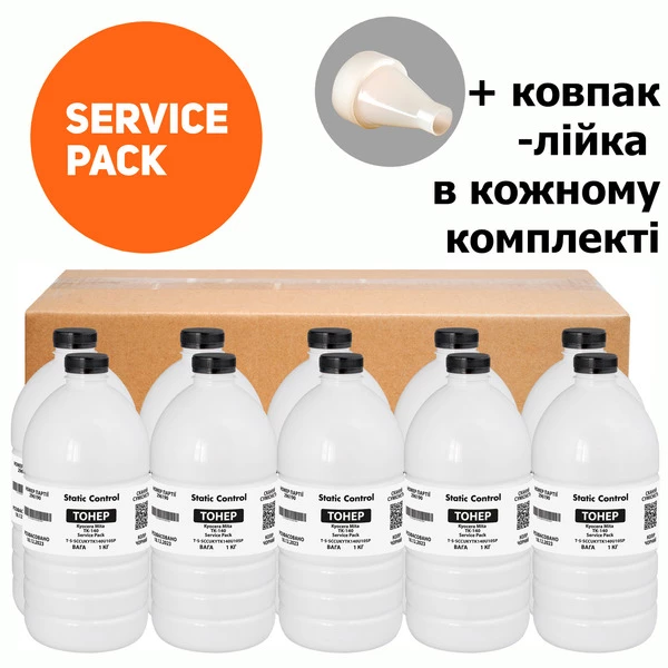 Тонер Kyocera Mita TK-140 Service Pack, флакон 10х1 кг SCC  (TSM-KYTK140UNIV-10SP)