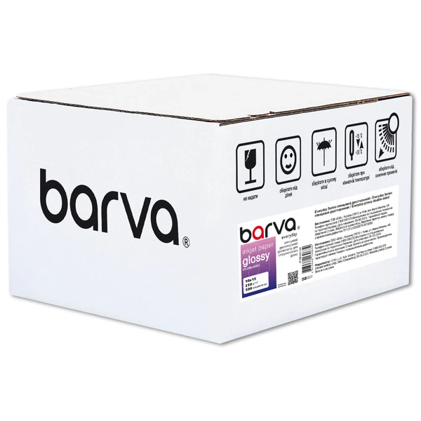 Фотобумага глянцевая двусторонняя 230 г/м2, 10x15 см, 500 л Everyday Barva (IP-GE230-426)