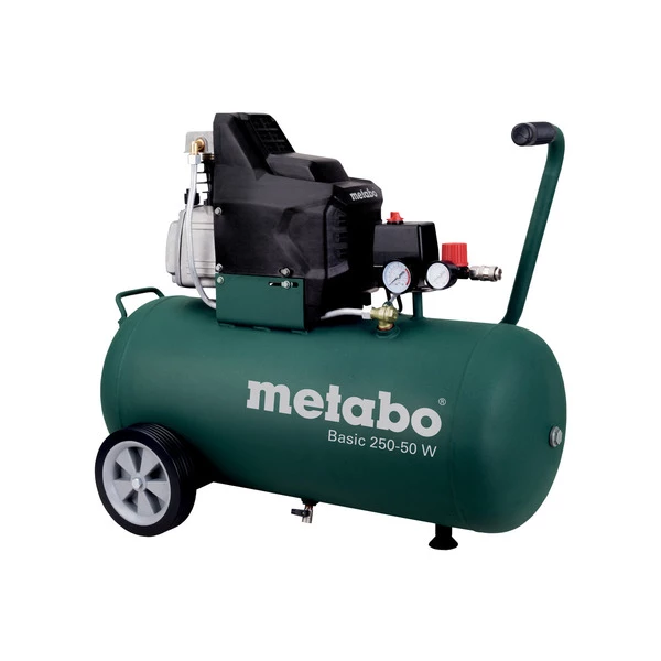 Компрессор воздушный Basic 250-50 W, 1500Вт, 50л, 110л/мин, 8бар Metabo (601534000) - Фото 1 