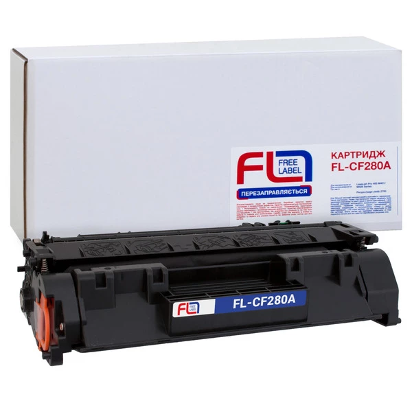 Картридж совместимый HP 80A (CF280A) Free Label (FL-CF280A) - Фото 1 