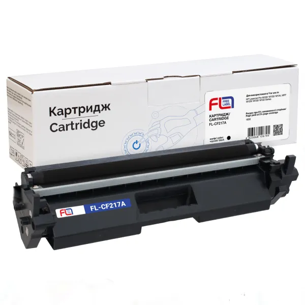 Тонер-картридж сумісний HP 17A (CF217A) Free Label (FL-CF217A)
