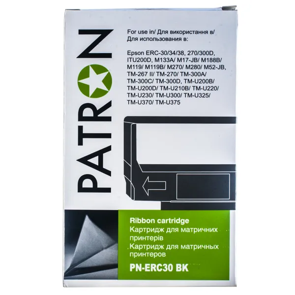 Картридж сумісний Epson ERC-30 чорний Patron (PN-ERC30 BK) - Фото 3