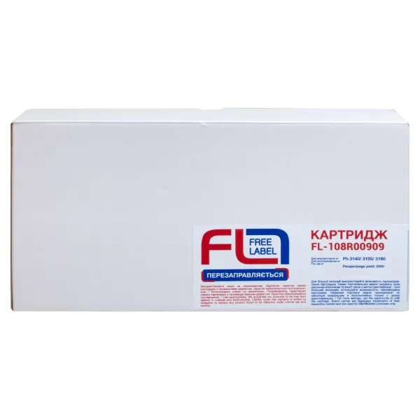Картридж совместимый XER 108R00909 (Ph 3140) Free Label (FL-108R00909) - Фото 2