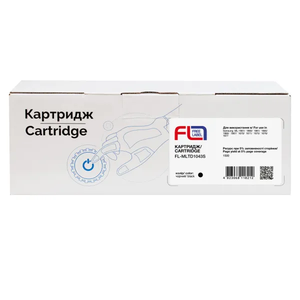 Картридж сумісний Samsung MLT-D1043S (ML-1661) Free Label (FL-MLTD1043S) - Фото 3