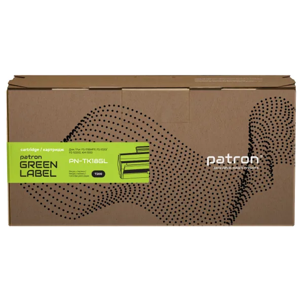 Тонер-картридж сумісний Kyocera Mita TK-18 Green Label Patron (PN-TK18GL) - Фото 6