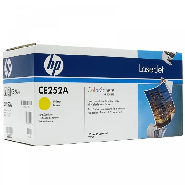 КАРТРИДЖ HP CLJ CE252A (№504A) YELLOW - Фото 2
