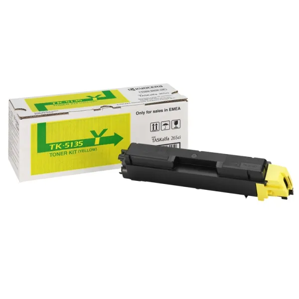 Тонер-картридж TK-5135Y жовтий Kyocera Mita (1T02PAANL0) Тонер-картридж TK-5135Y жовтий Kyocera Mita (1T02PAANL0)