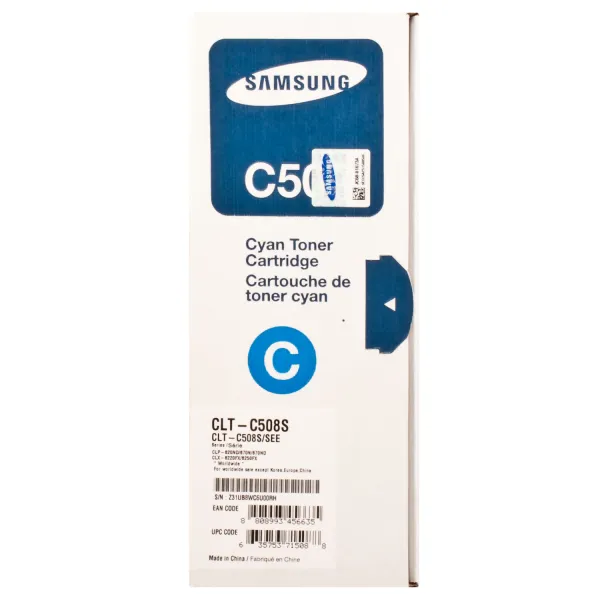 Тонер-картридж CLT-C508S голубой Samsung (SU067A) - Фото 4
