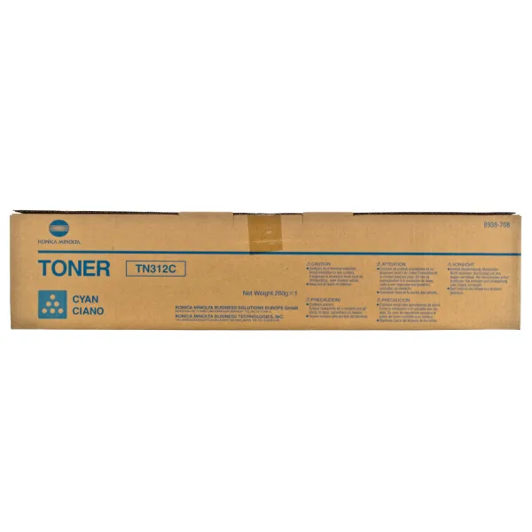 Тонер-картридж TN-312C блакитний Konica Minolta (8938-708) - Фото 2