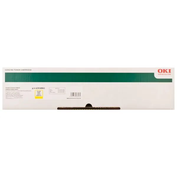 Тонер-картридж C9600 NEU жовтий Oki (42918961) - Фото 4