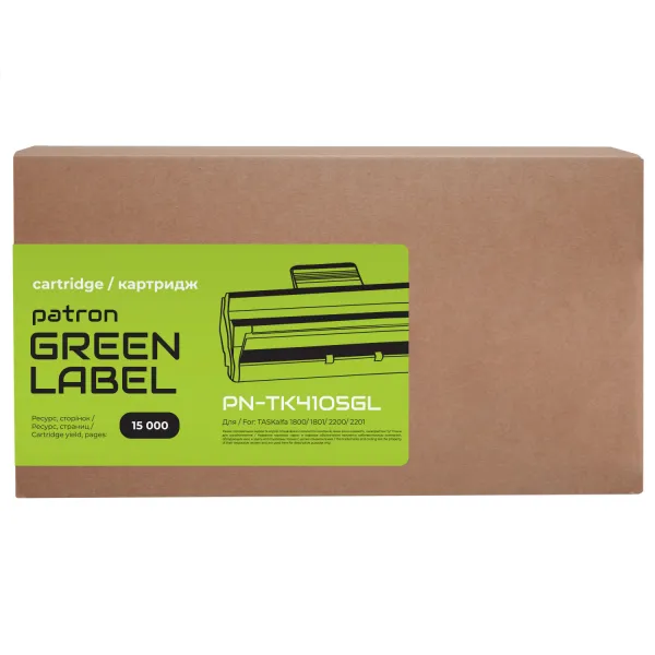 Тонер-картридж сумісний Kyocera Mita TK-4105 Green Label Patron (PN-TK4105GL) - Фото 3