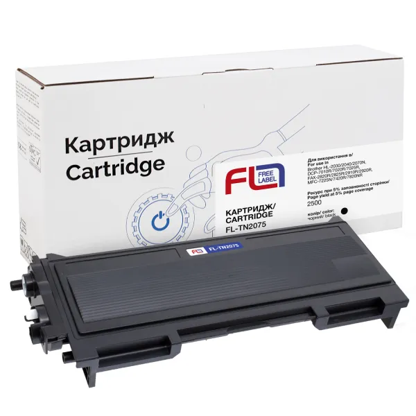 Тонер-картридж сумісний Brother TN-2075 Free Label (FL-TN2075)