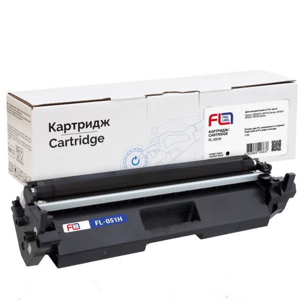 Тонер-картридж совместимый Canon 051 H Free Label (FL-051H)