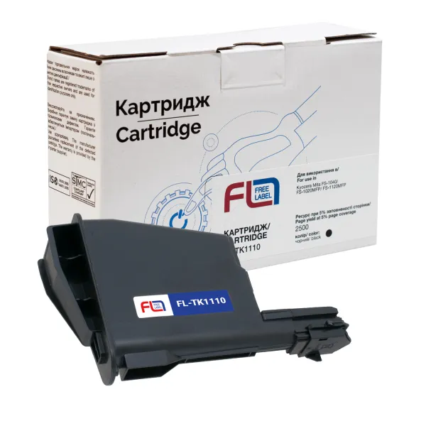 Тонер-картридж сумісний Kyocera Mita TK-1110 Free Label (FL-TK1110)
