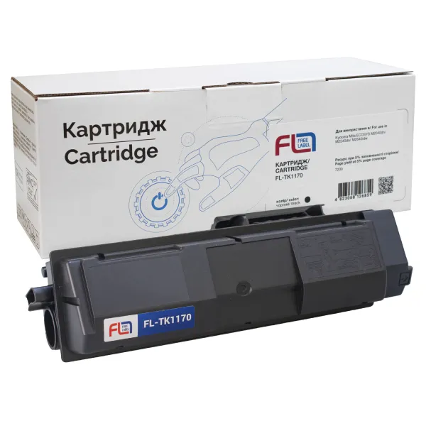 Тонер-картридж сумісний Kyocera Mita TK-1170 Free Label (FL-TK1170)