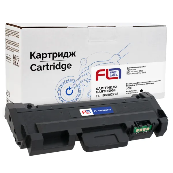 Тонер-картридж сумісний XER 106R02778 (Ph 3052) Free Label (FL-106R02778)