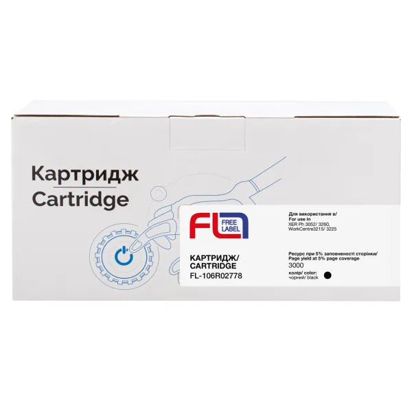 Тонер-картридж сумісний XER 106R02778 (Ph 3052) Free Label (FL-106R02778) - Фото 3