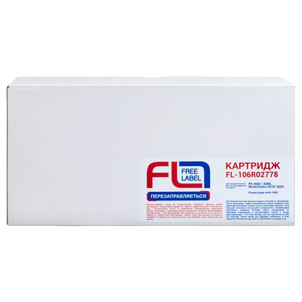 Тонер-картридж сумісний XER 106R02778 (Ph 3052) Free Label (FL-106R02778) - Фото 2