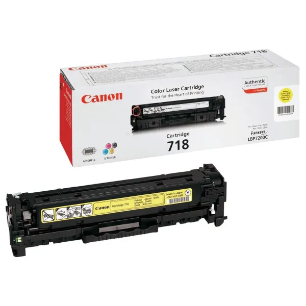 Картридж 718 жовтий Canon (2659B002) - Фото 3