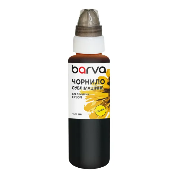 Чернила сублимационные для настольных принтеров Epson 100 мл, желтые Barva (SUB-915)