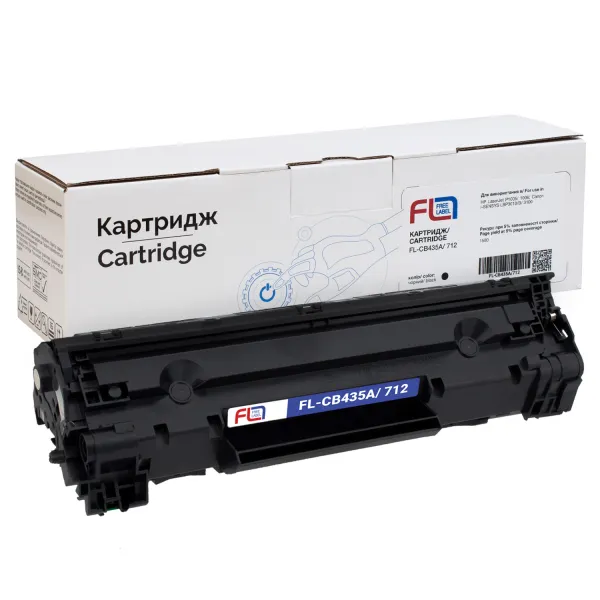 Картридж сумісний HP 35A (CB435A)/Canon 712 Free Label (FL-CB435A/712)