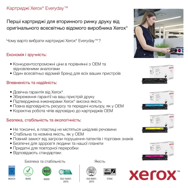 Картридж совместимый HP 17A (CF217A) Everyday Xerox (006R03637) - Фото 2