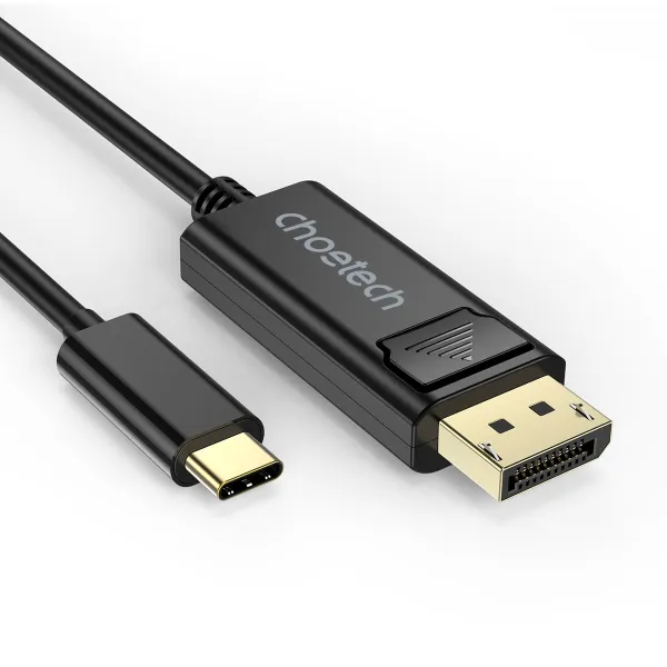 Кабель Type-C - Display port, 1,8 м чорний Choetech (XCP-1801BK)