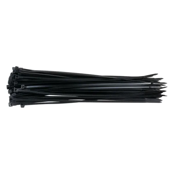 Стяжка кабелю 3,6х250мм, 100 шт, чорна Patron (PLA-3.6-250-BL)