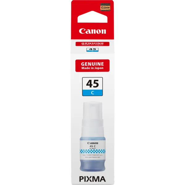 Чорнила Pixma GI-45 блакитні, 70 мл Canon (6285C001) - Фото 1 