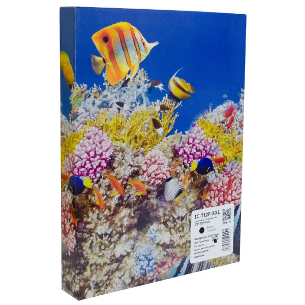 Картридж сумісний Epson T12F XXL (C13T12F140) 40K арк, чорний Barva (IC-T12F-XXL) Картридж сумісний Epson T12F XXL (C13T12F140) 40K арк, чорний Barva (IC-T12F-XXL)