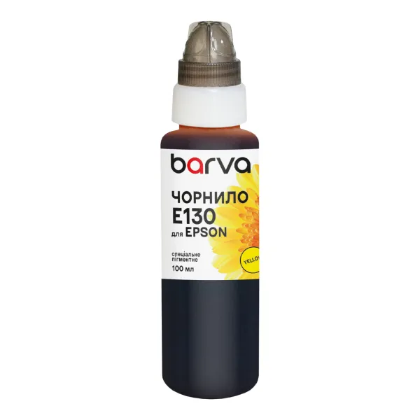 Чорнило для Epson T0734/T0924/T1294/T1304 спеціальне 100 мл, пігментне, жовте Barva (E130-530e)