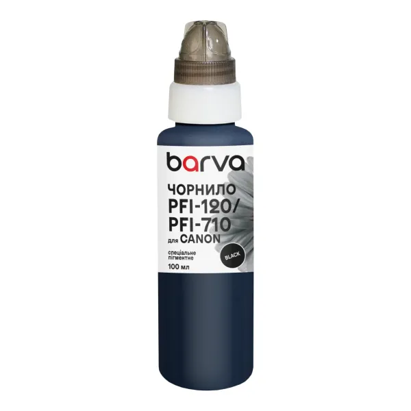 Чорнило для Canon PFI-120/PFI-710 BK спеціальне 100 мл, пігментне, чорне Barva (C120-894e)