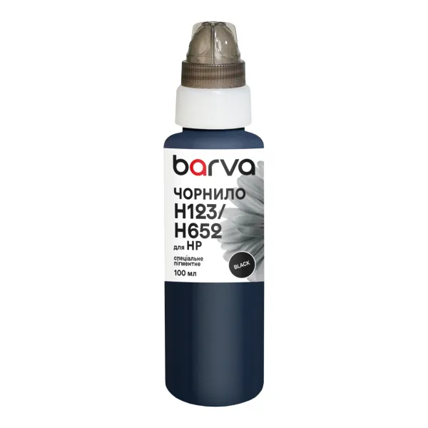 Чорнило для HP 46/123/651/652 спеціальне 100 мл, пігментне, чорне Barva (H652-531e)