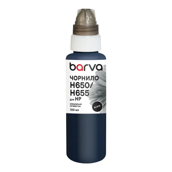 Чернила для HP 122/178/650/655 специальные 100 мл, пигментные, черные Barva (H655-396e)
