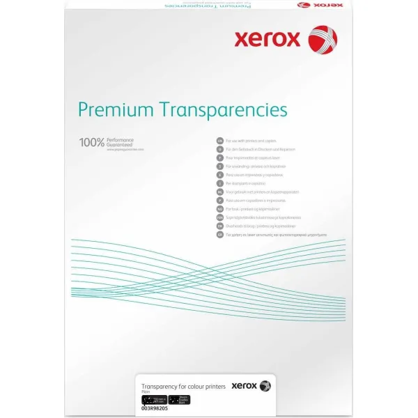 Плівка прозора  A4 100арк. без підложки Xerox (003R98202)
