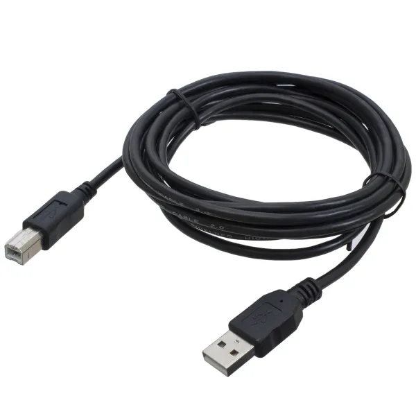 Кабель для принтера USB 2.0 AM/BM 3 м, черный Patron (PN-AMBM-30)