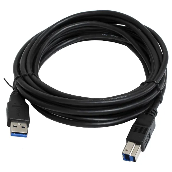 Кабель для принтера USB 3.0 AM/BM 3 м, черный Patron (PN-AMBM-USB3-30)
