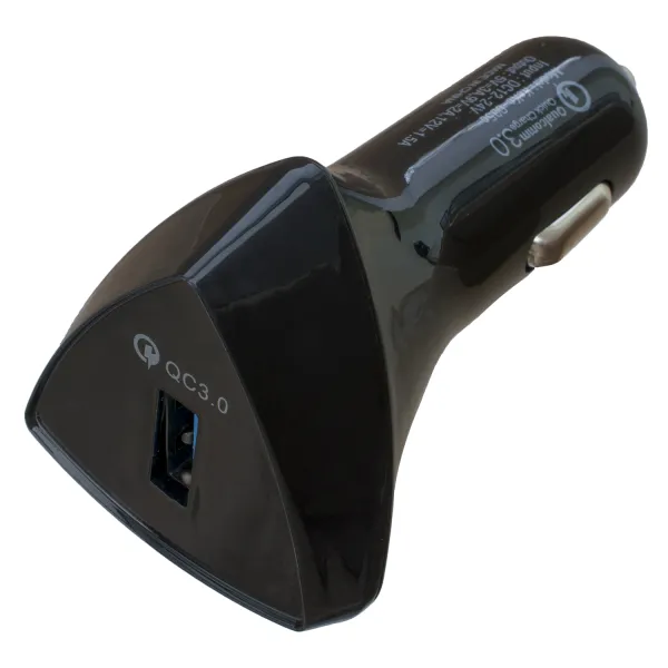 Устройство зарядное автомобильное Quick charge 3.0 1xUSB 3А, черное Patron (PN-QC3-CAR-B)